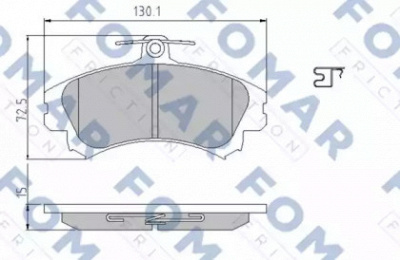 FOMAR FRICTION fo638081 -  Комплект тормозных колодок, дисковый тормоз